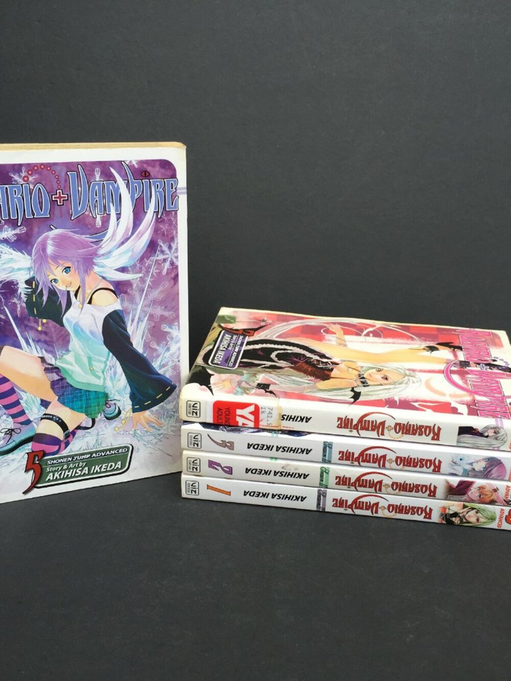 Lot of 5: Rosario+Vampire Season II Manga Vol 1-3 & 5